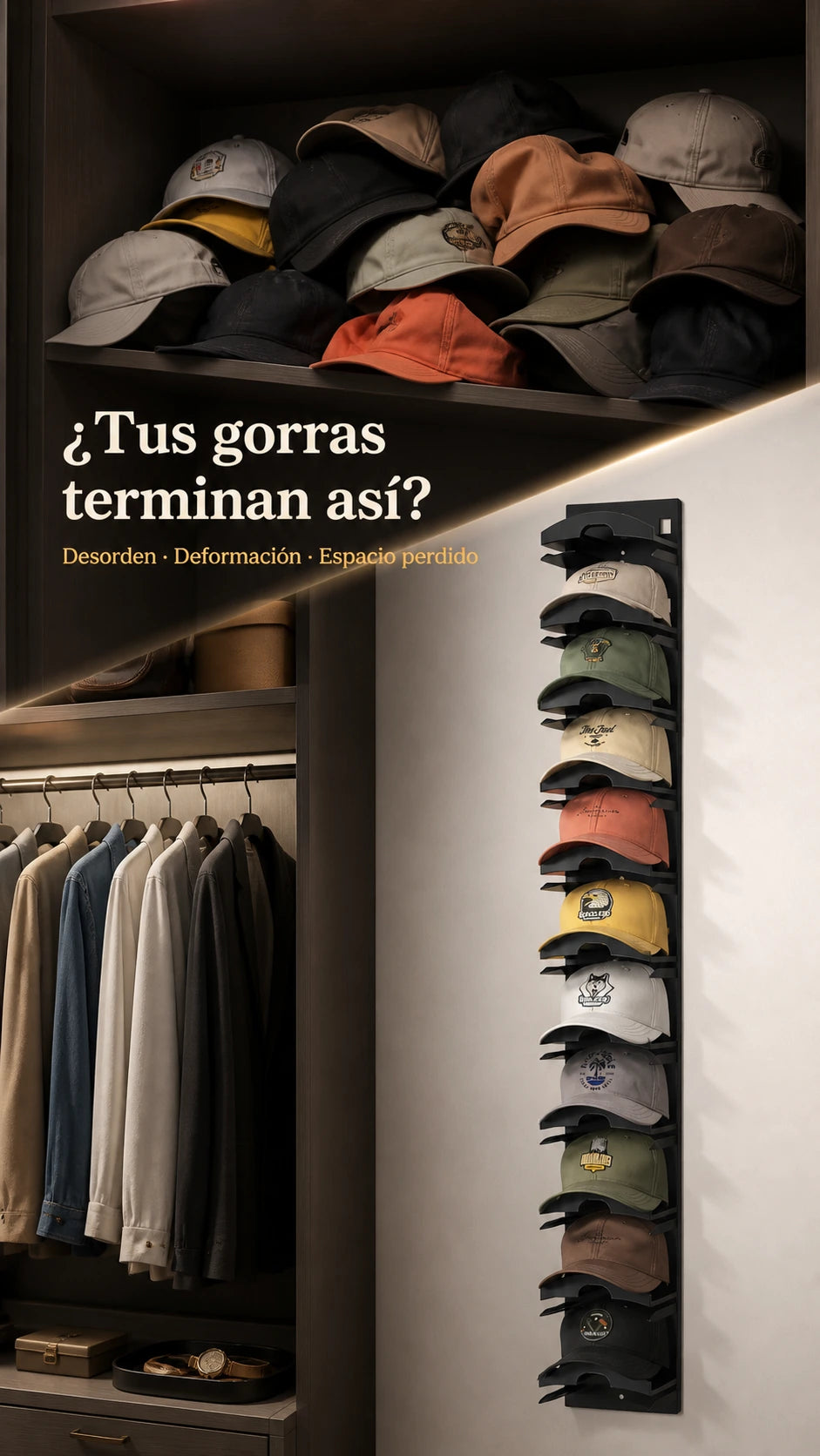 Organizador de Gorras para Pared - producto